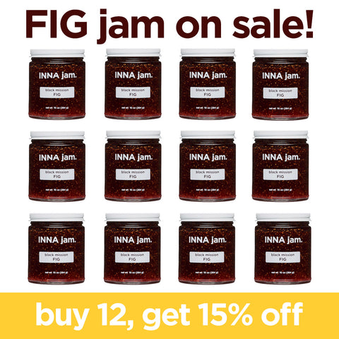 12 jars of black mission FIG jam (15% off)