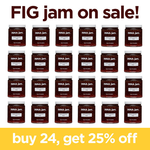 24 jars of black mission FIG jam (25% off)