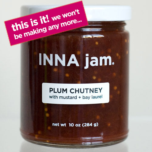 PLUM CHUTNEY with mustard + bay laurel