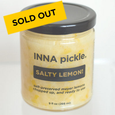 SALTY LEMON! salt-preserved meyer lemons, chopped up and ready to use