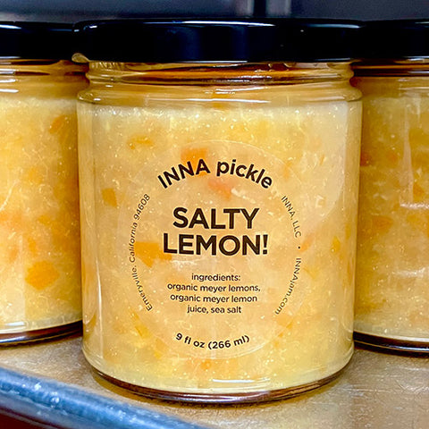 SALTY LEMON! salt-preserved meyer lemons, chopped up and ready to use