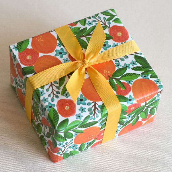 GIFT: 4 jars, wrapped in "FRUIT" gift wrap